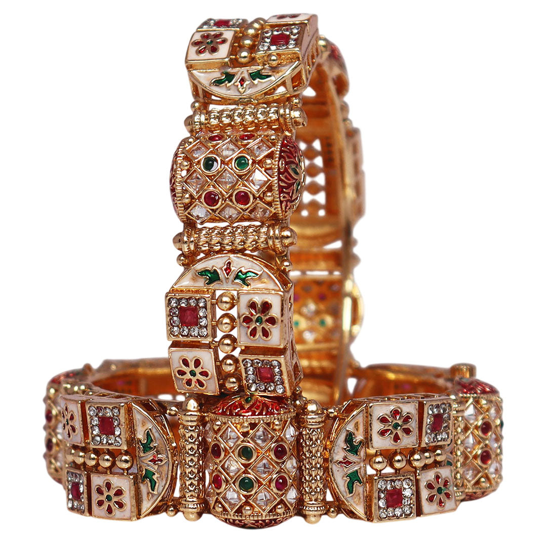 Trendy Metal Bracelet for Girls and Womens in Latest Stones Design