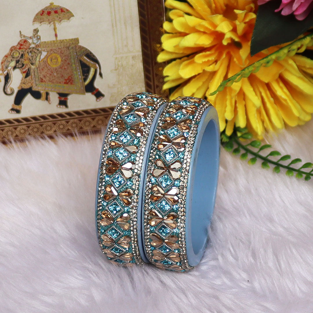 Jaipuri Designer Lac Kada Bangles For Women With Latest Kundan Design