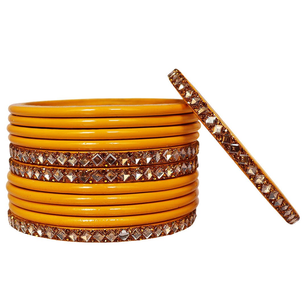 Designer Short Lac Bangles Set With Latest Kundan Design