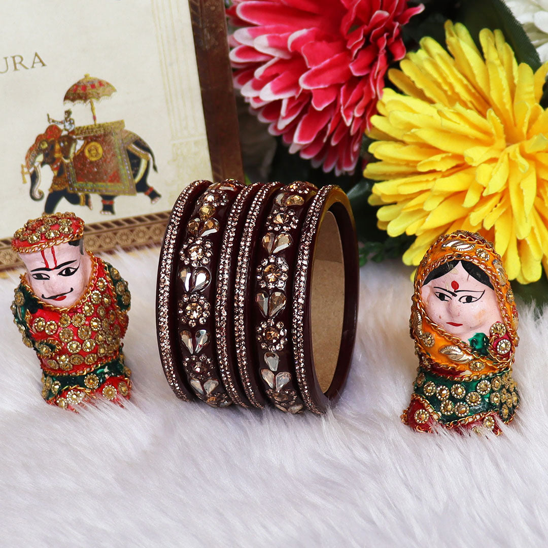 Jaipuri Handmade Lac Chura Set With Latest Kundan Design