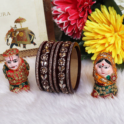 Jaipuri Handmade Lac Chura Set With Latest Kundan Design