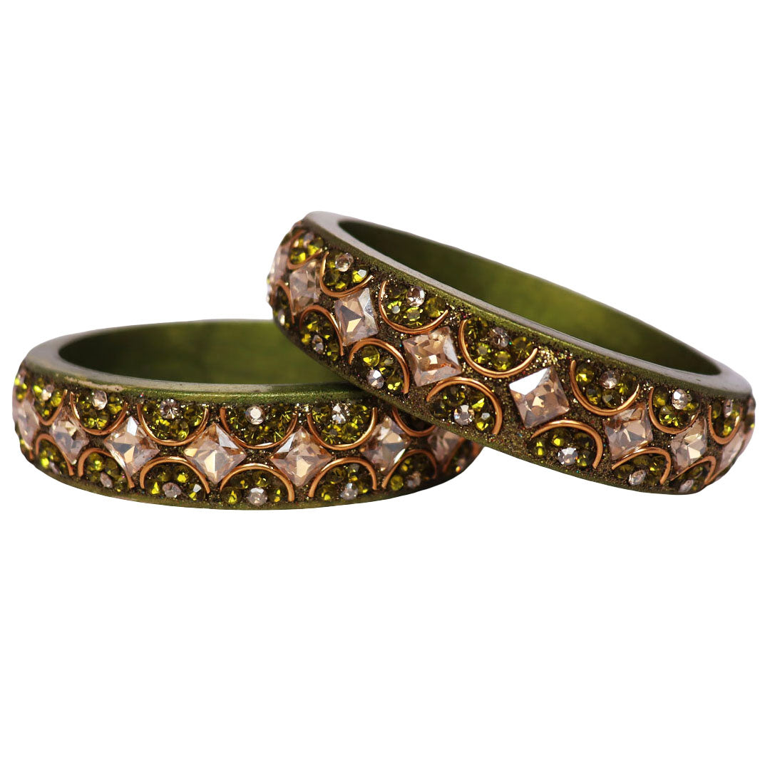 Jaipuri Fancy Lac Kada Bangles For Women With Latest Kundan Design