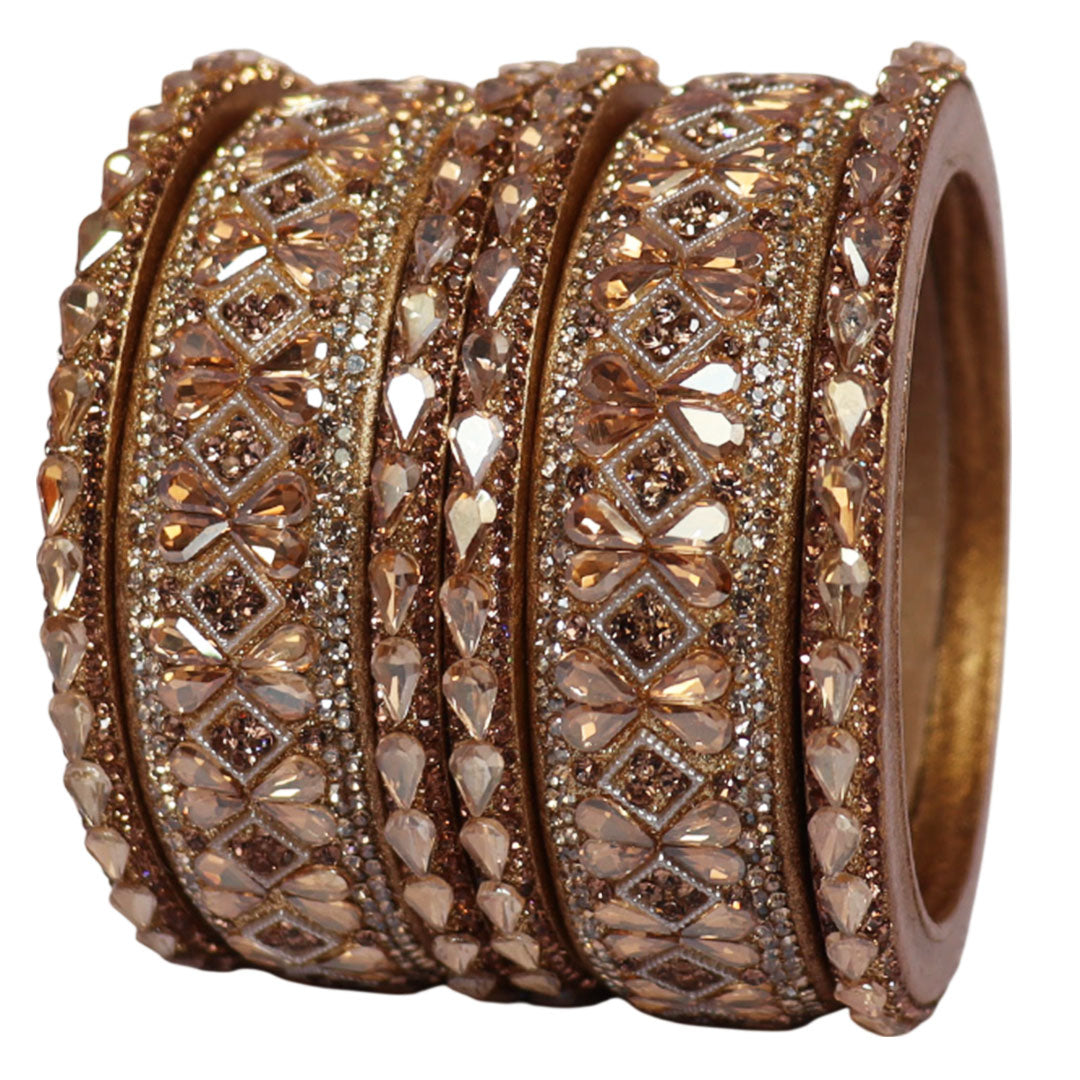 Fancy Short Lac Bangles For Women With Latest Kundan Design