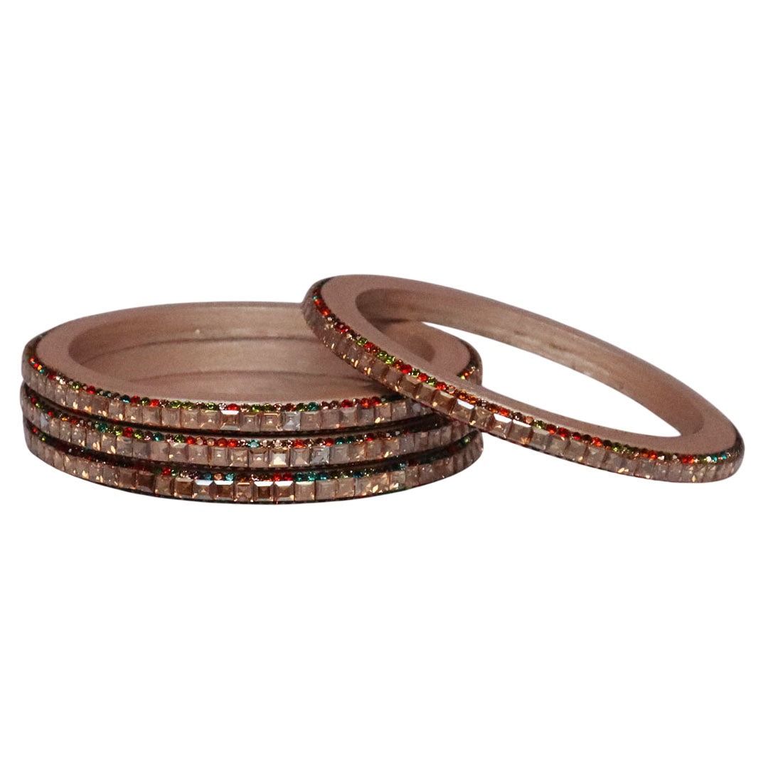 Handcrafted Lac Bangles – Rajasthani Kundan Design for Weddings
