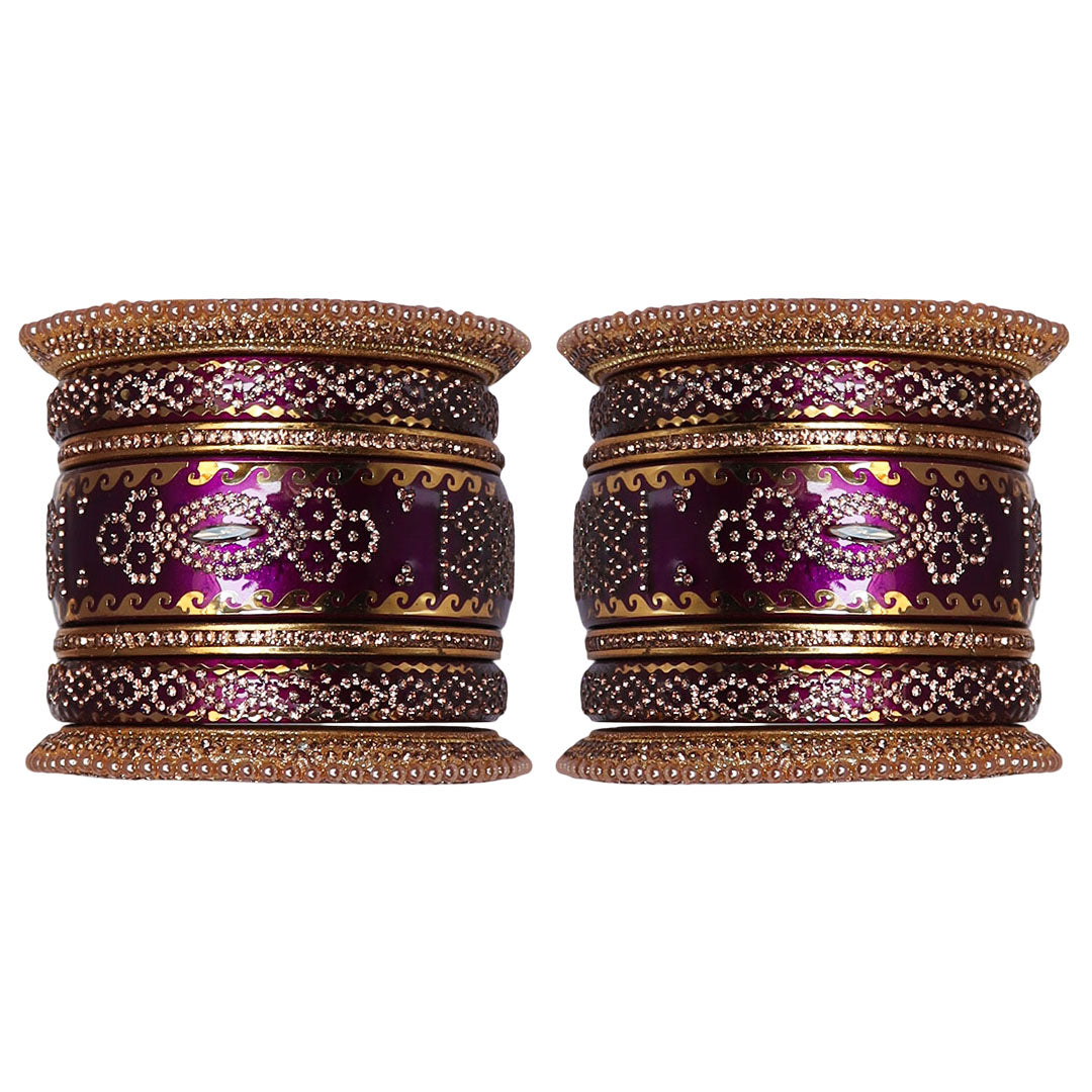 Rajasthani Designer Wedding Chura Set With Latest Kundan Design