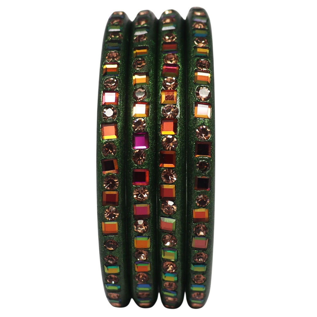 Festive Special Handmade Pure Lac Bangles with Latest Stones Design
