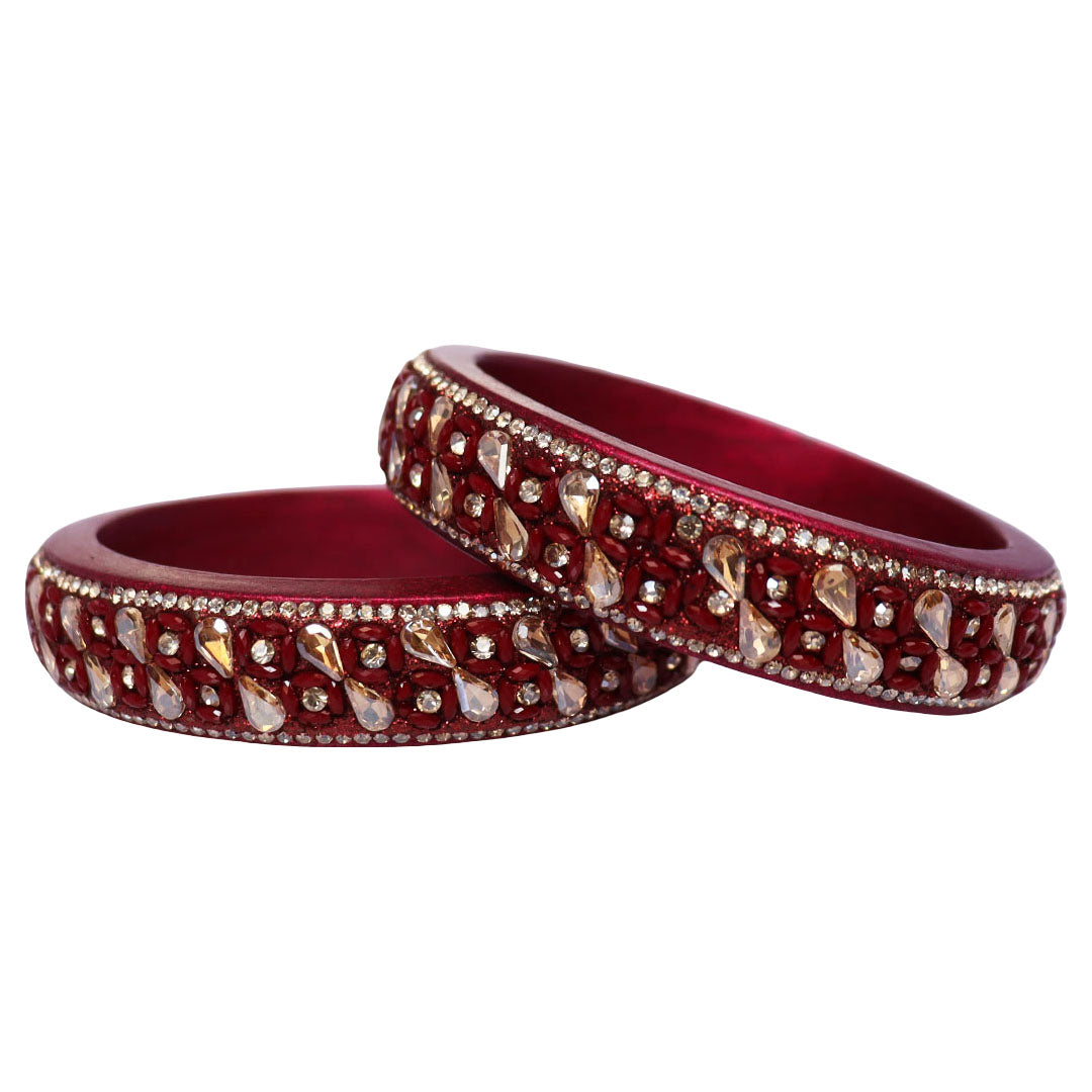 Jaipuri Handmade Lac Kada Bangles For Women With Latest Kundan Design