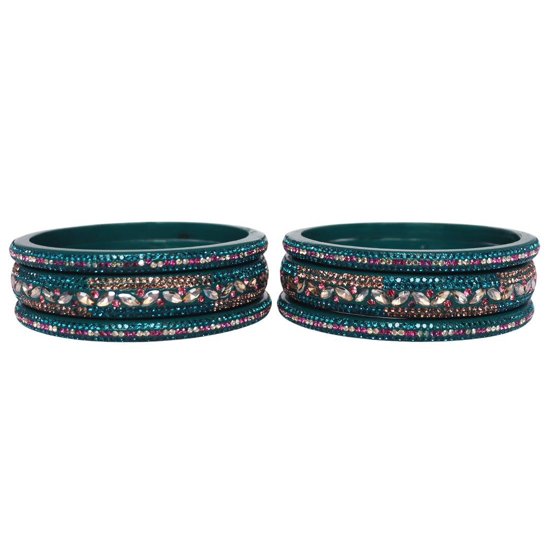 Festival Special Designer Lac Bangles Set With Latest Kundan Design
