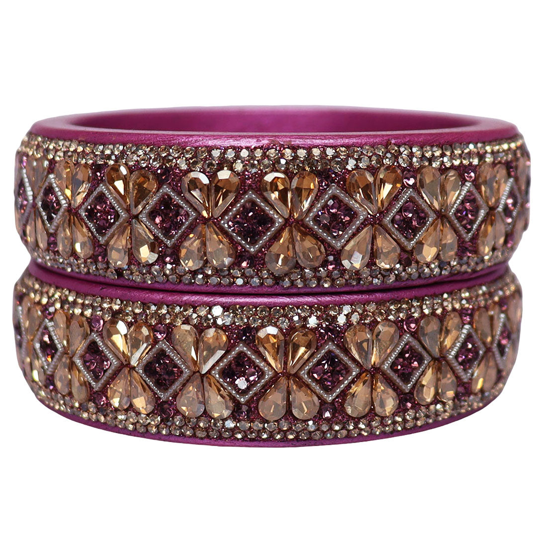 Jaipuri Designer Lac Kada Bangles For Women With Latest Kundan Design