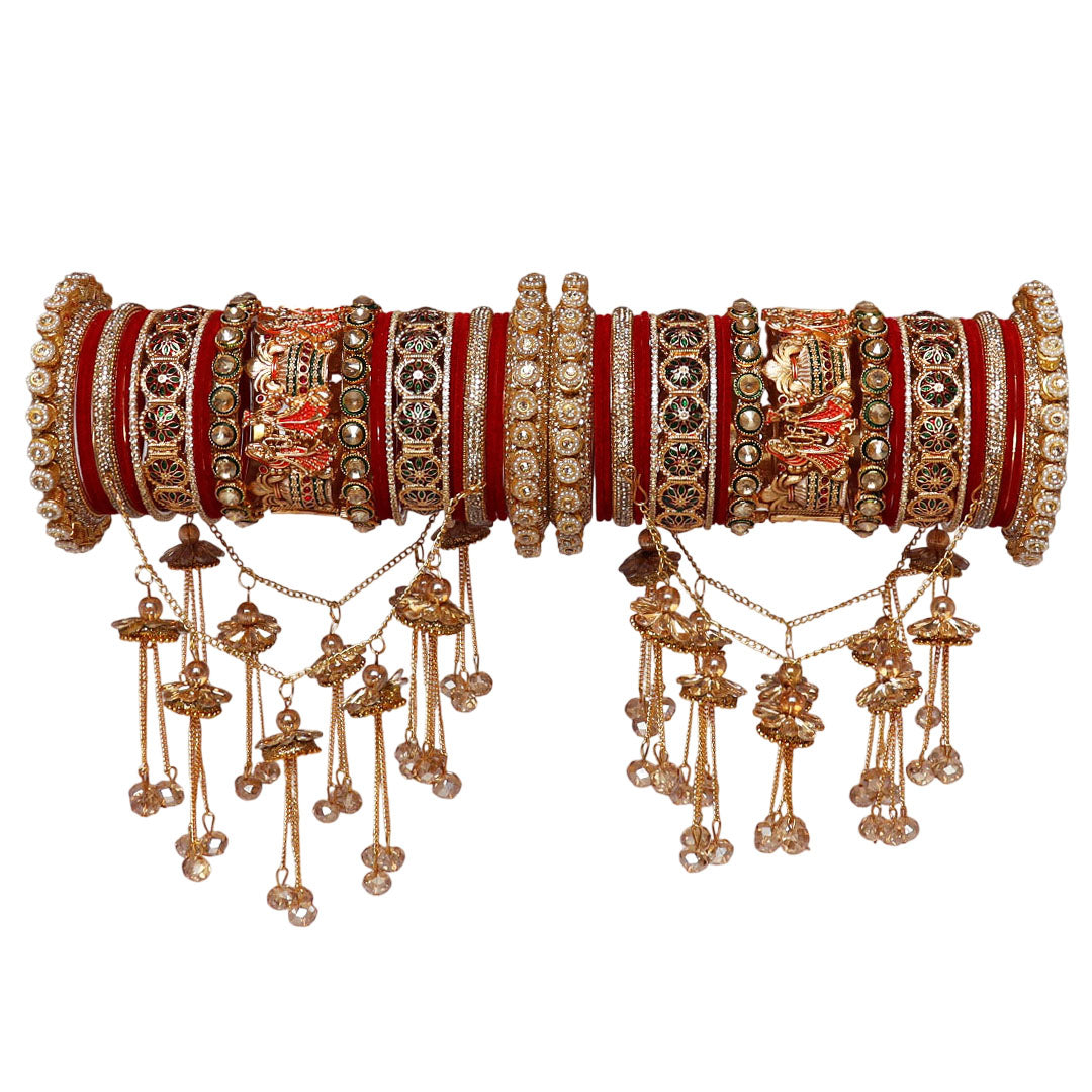 Wedding Chura Set With Trending Dulha Dulhan and Jhula Latkan Design