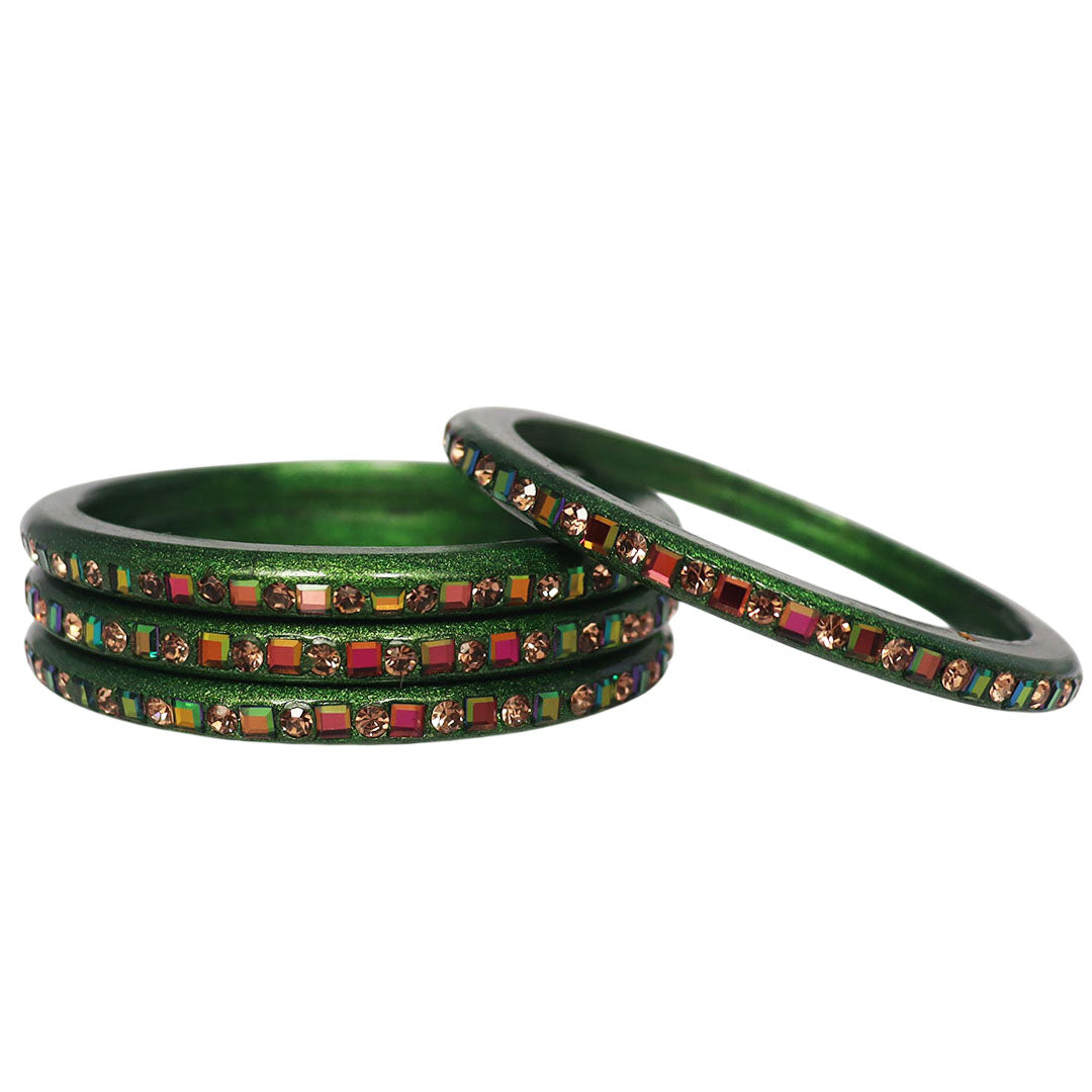 Festive Special Handmade Pure Lac Bangles with Latest Stones Design