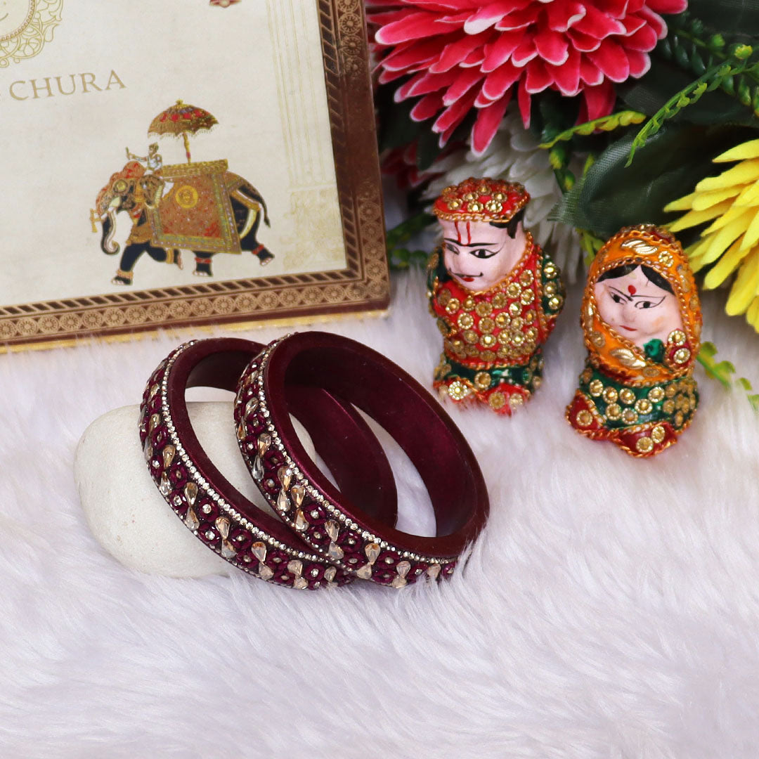 Jaipuri Handmade Lac Kada Bangles For Women With Latest Kundan Design