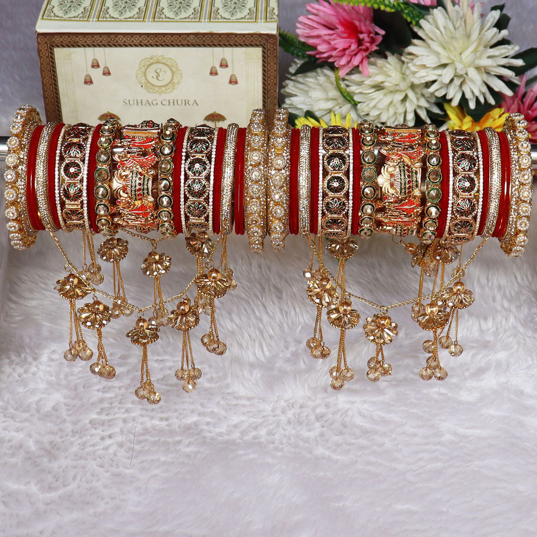 Wedding Chura Set With Trending Dulha Dulhan and Jhula Latkan Design