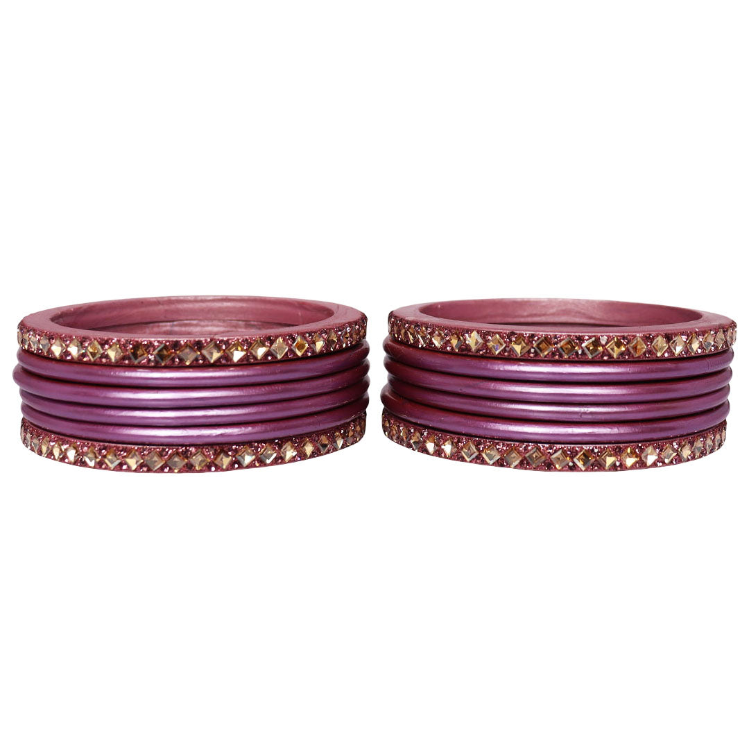 Designer Short Lac Bangles Set With Latest Kundan Design