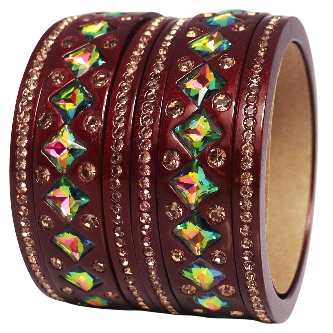 Rakhi Special Traditional Lac Bangles Set With Latest Kundan Design