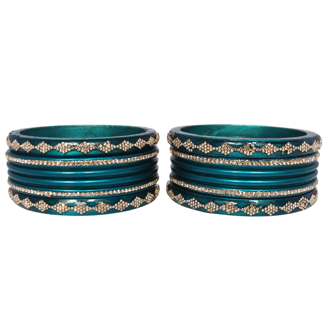 Festive Special Designer Lac Chura Set With Latest Rhinestones Design
