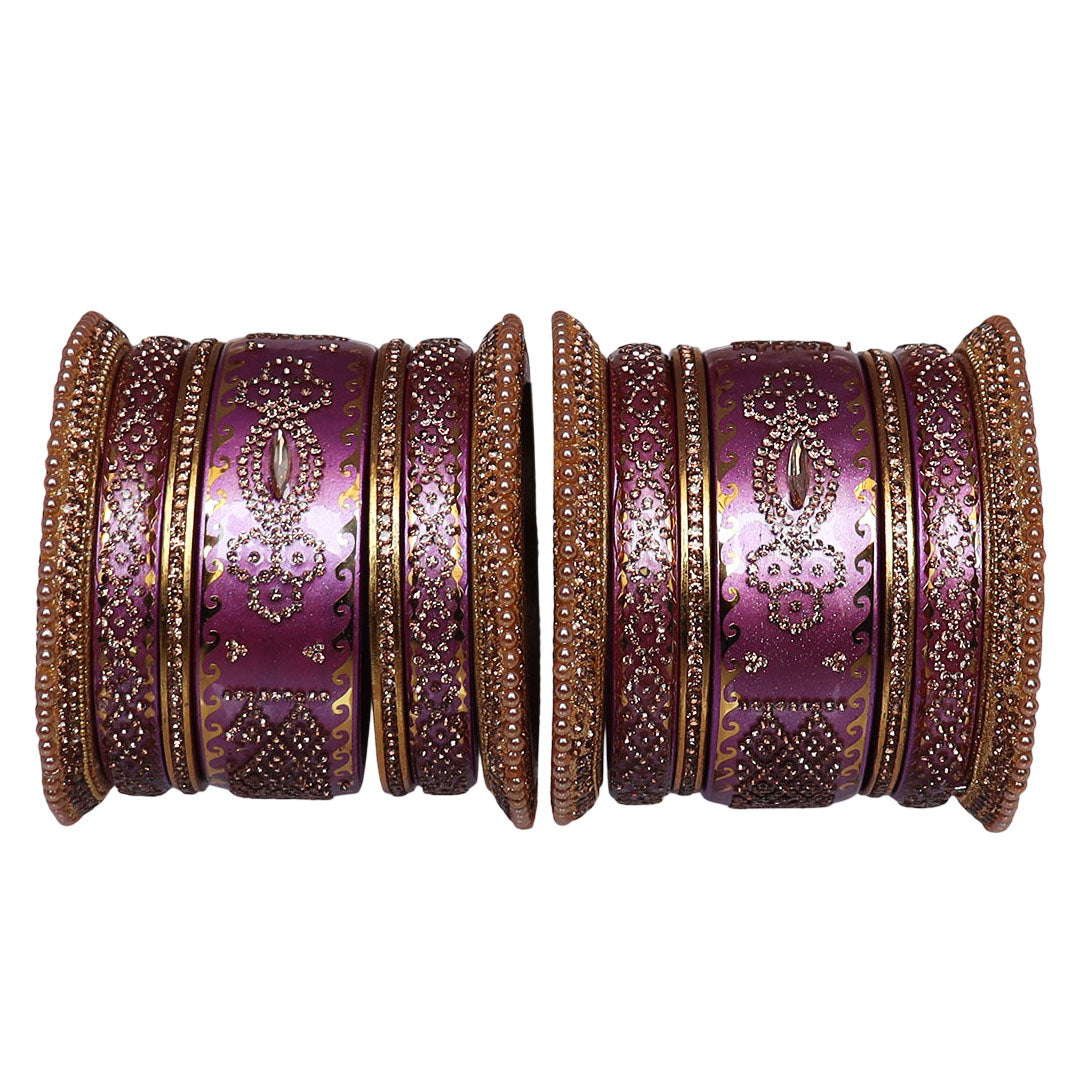 Rajasthani Designer Wedding Chura Set With Latest Kundan Design