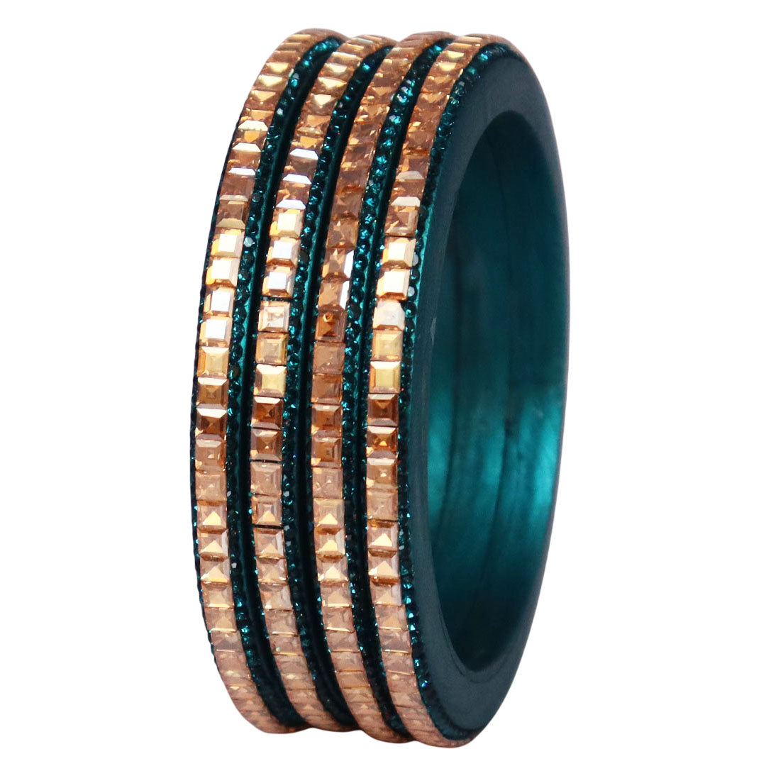 Handcrafted Lac Bangles – Rajasthani Kundan Design for Weddings