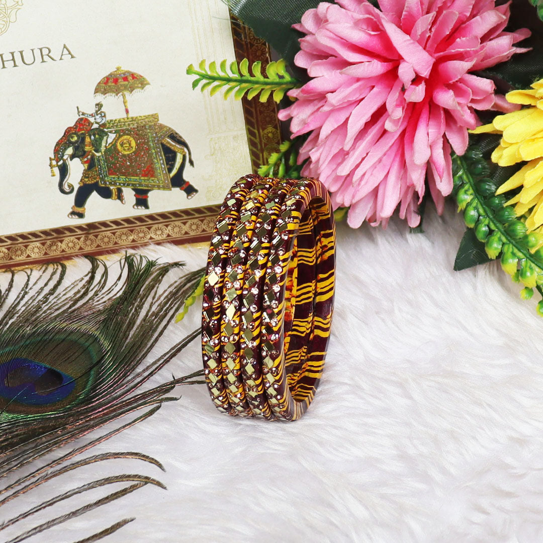 Lahariya Lac Bangles Set Rakhi Gifts for Bhabhi