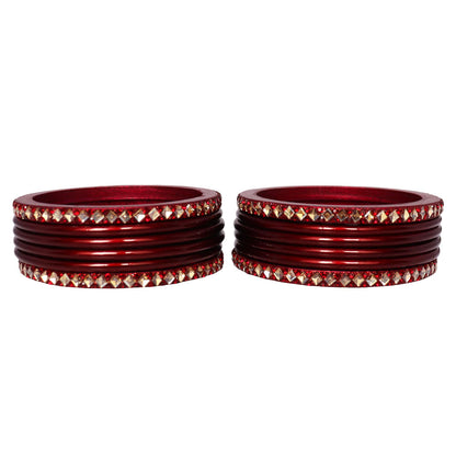 Designer Short Lac Bangles Set With Latest Kundan Design