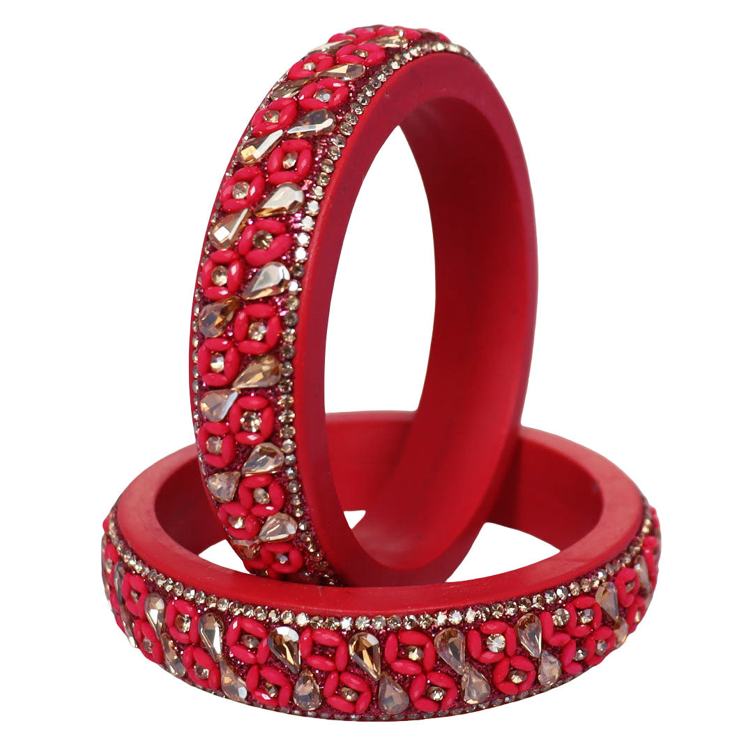 Jaipuri Handmade Lac Kada Bangles For Women With Latest Kundan Design