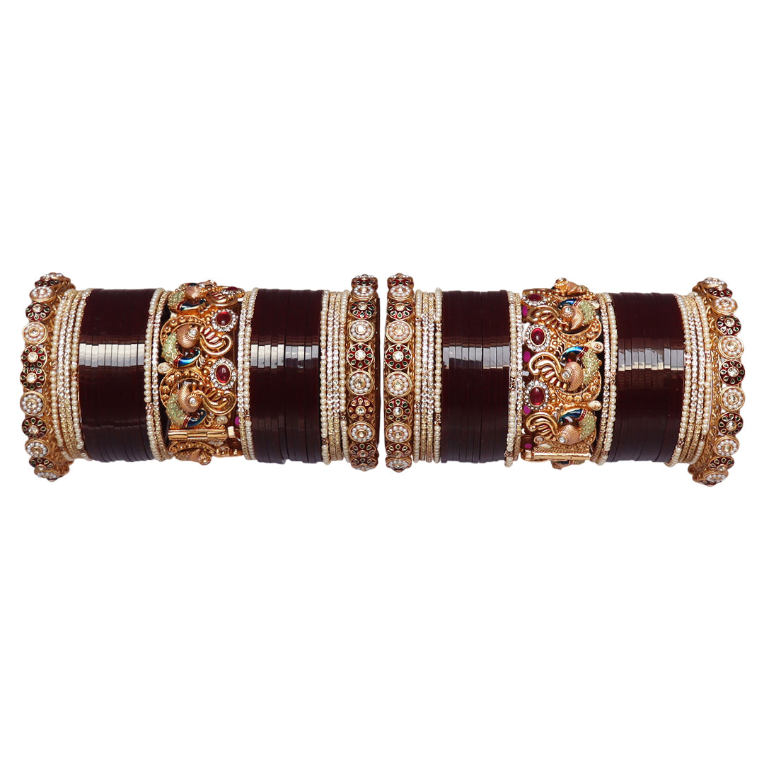 Wedding Bangles For Bride With Latest Peacock Motifs