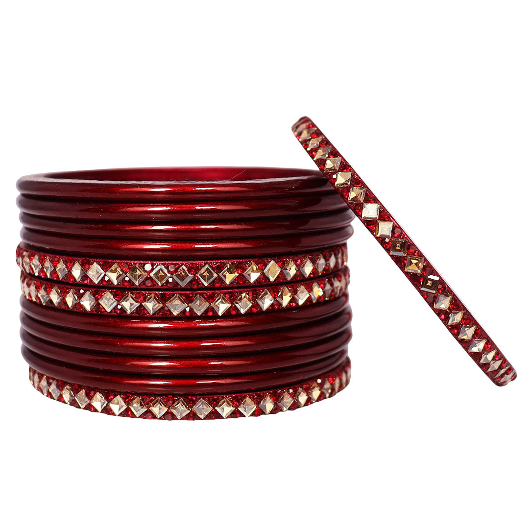 Designer Short Lac Bangles Set With Latest Kundan Design