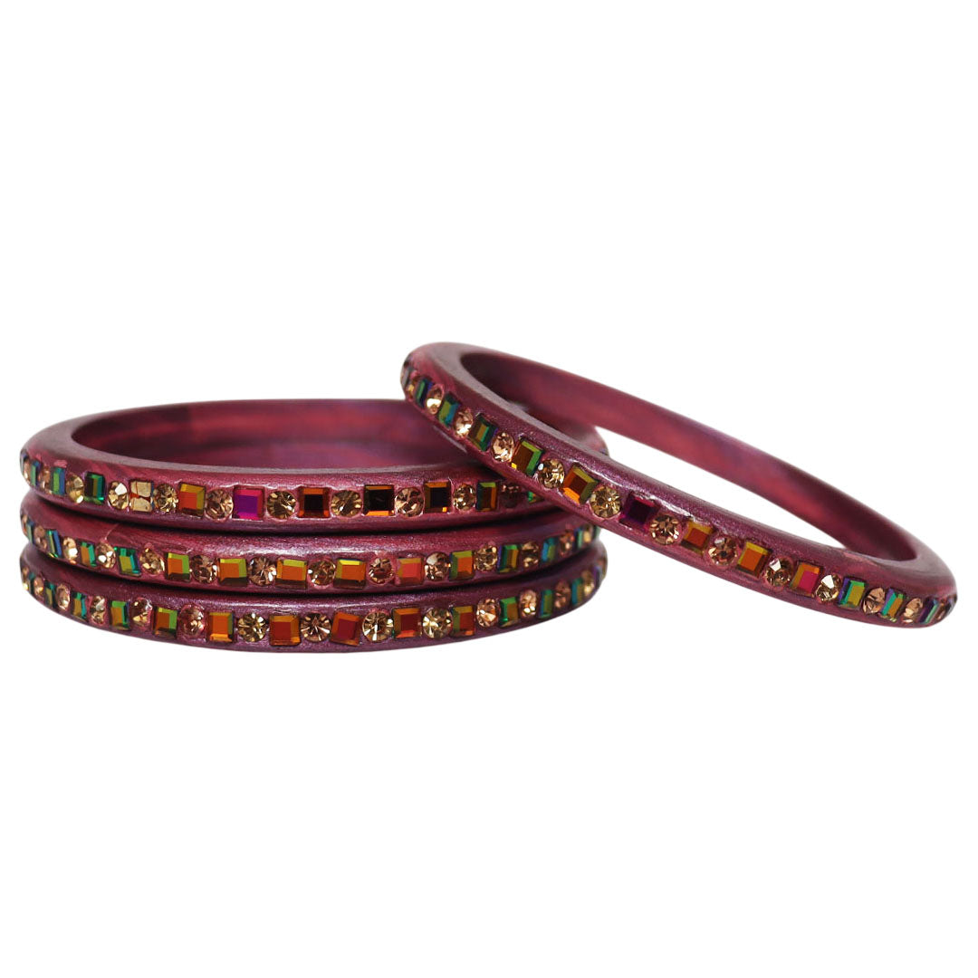 Festive Special Handmade Pure Lac Bangles with Latest Stones Design