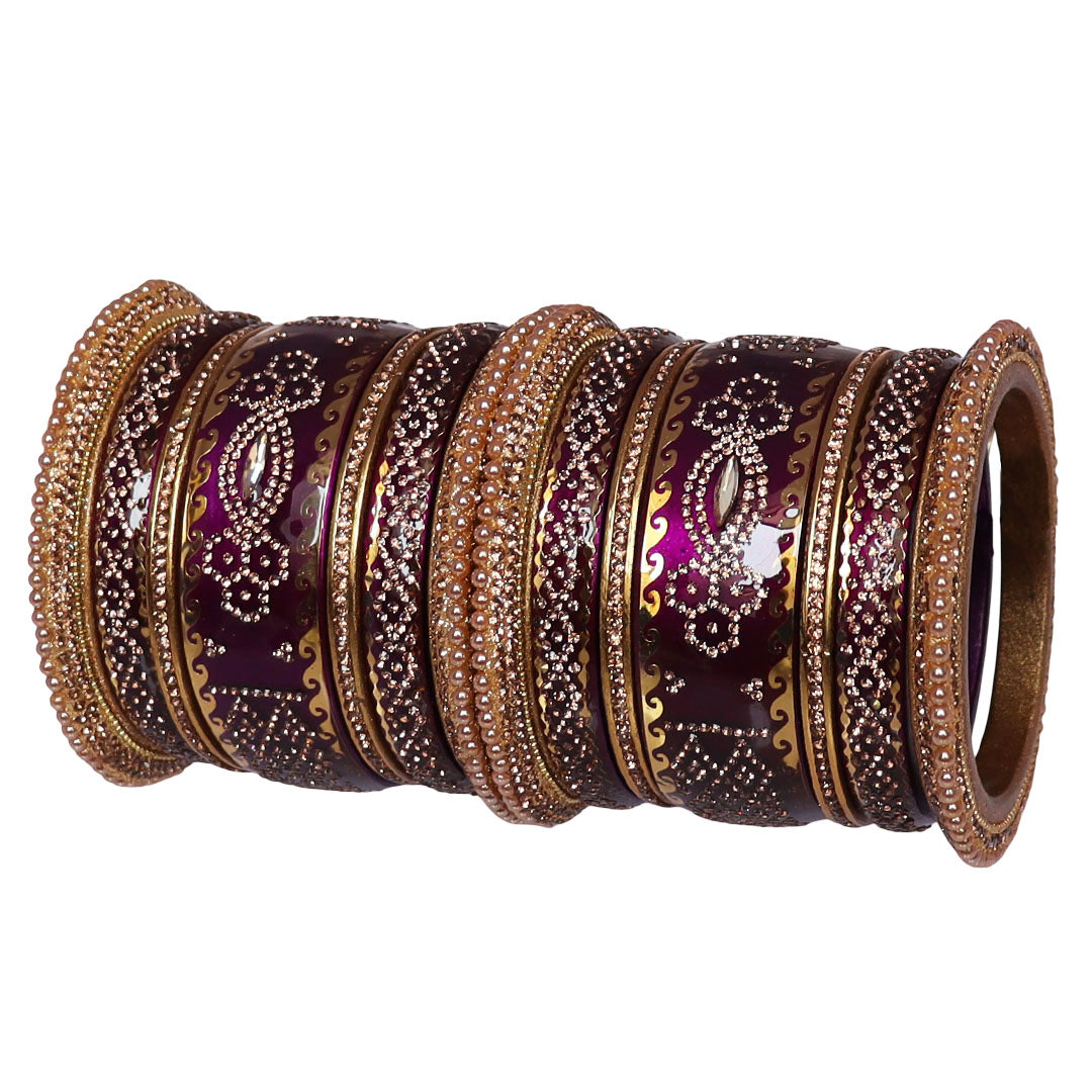 Rajasthani Designer Wedding Chura Set With Latest Kundan Design