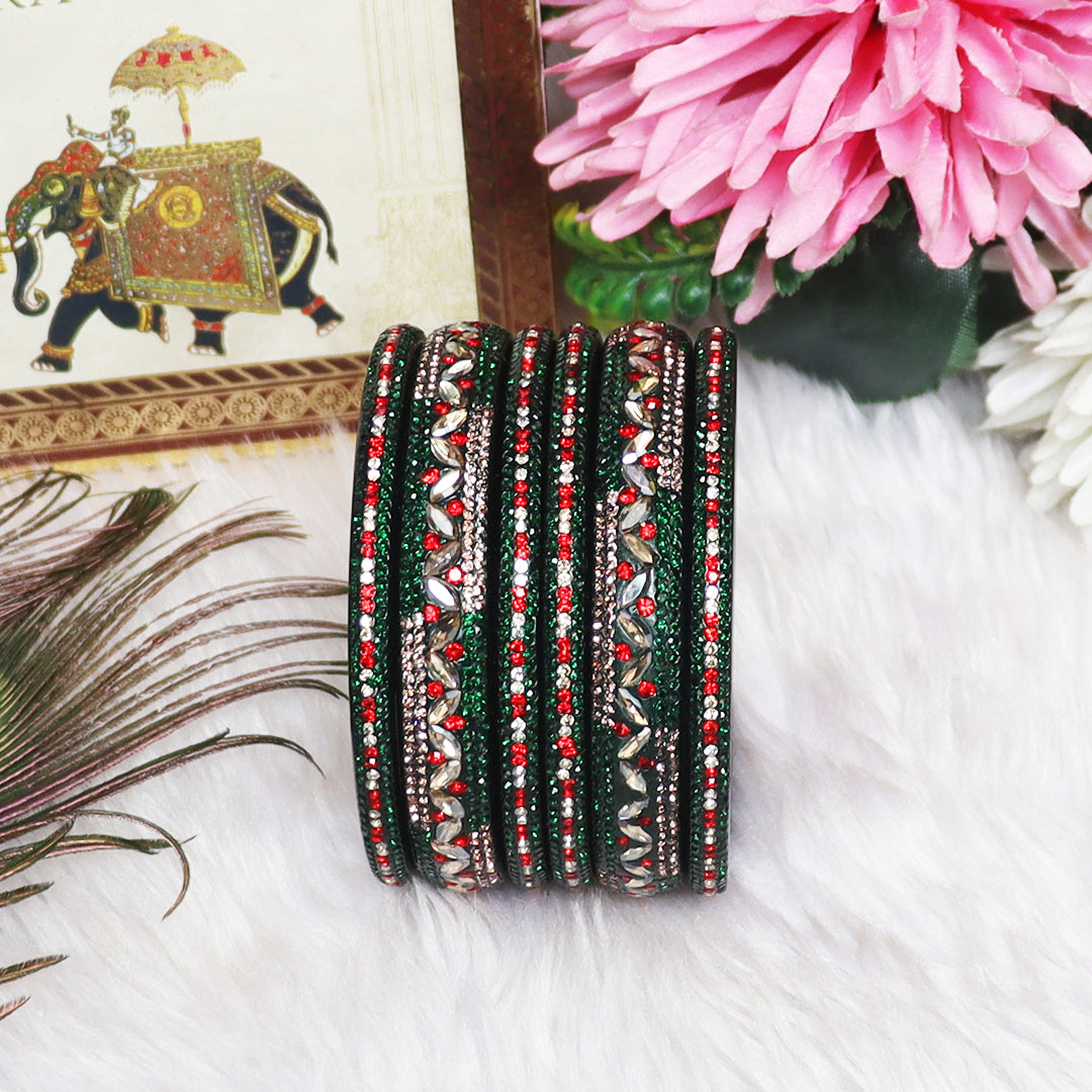 Festival Special Designer Lac Bangles Set With Latest Kundan Design