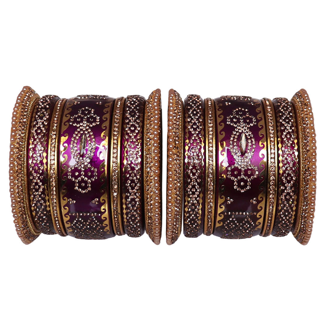 Rajasthani Designer Wedding Chura Set With Latest Kundan Design