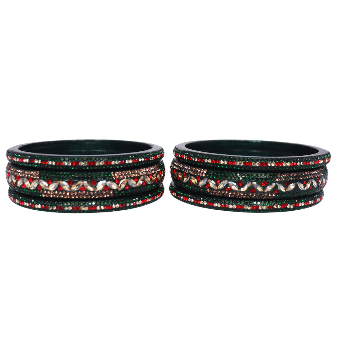 Festival Special Designer Lac Bangles Set With Latest Kundan Design