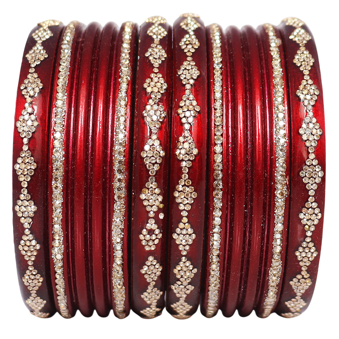 Festive Special Designer Lac Chura Set With Latest Rhinestones Design