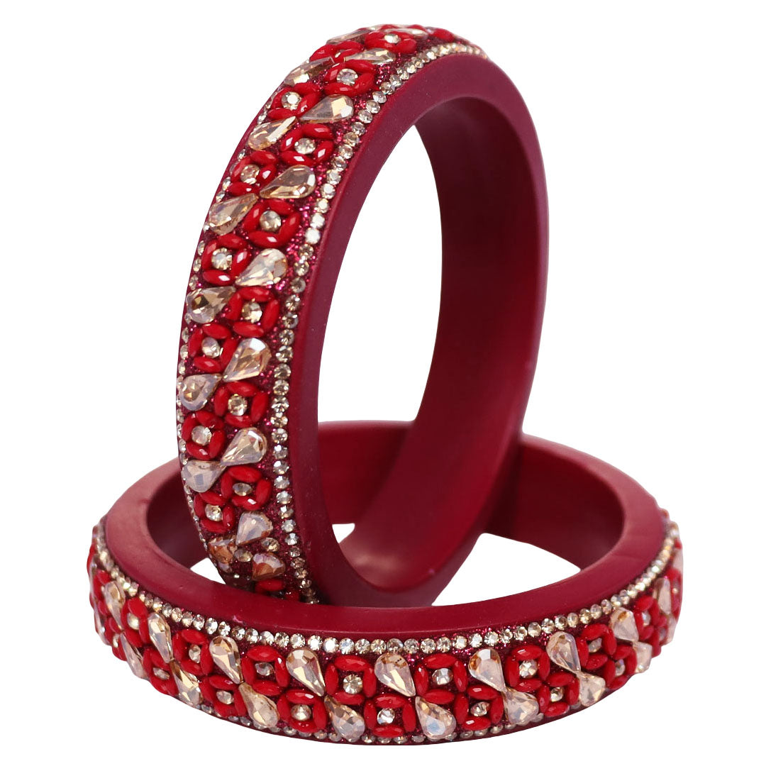 Jaipuri Handmade Lac Kada Bangles For Women With Latest Kundan Design