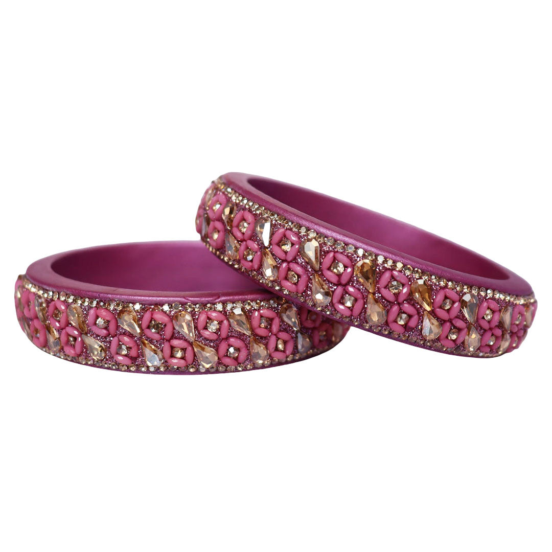 Jaipuri Handmade Lac Kada Bangles For Women With Latest Kundan Design