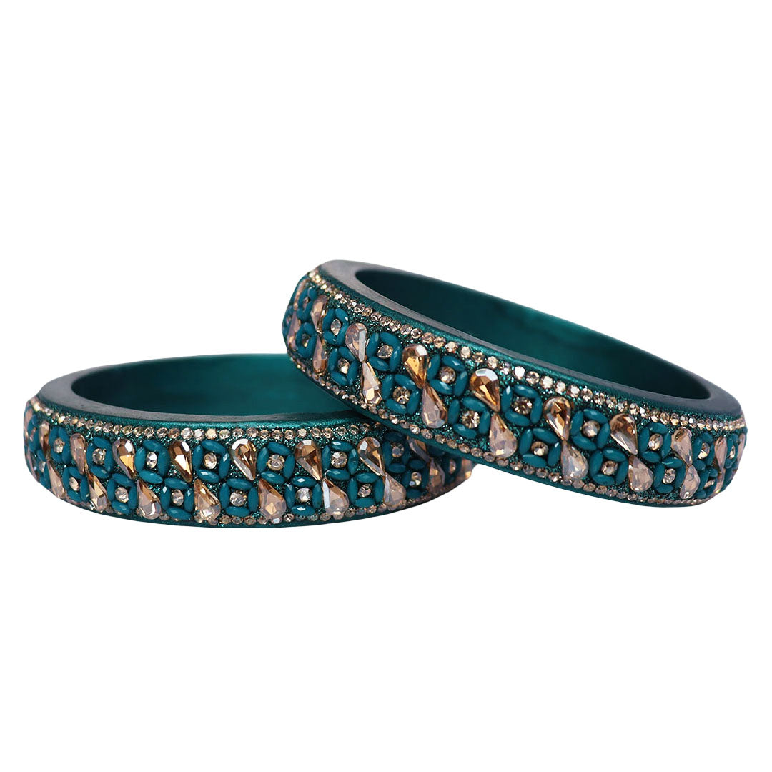 Jaipuri Handmade Lac Kada Bangles For Women With Latest Kundan Design