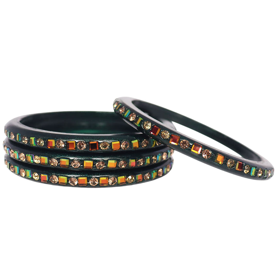 Festive Special Handmade Pure Lac Bangles with Latest Stones Design