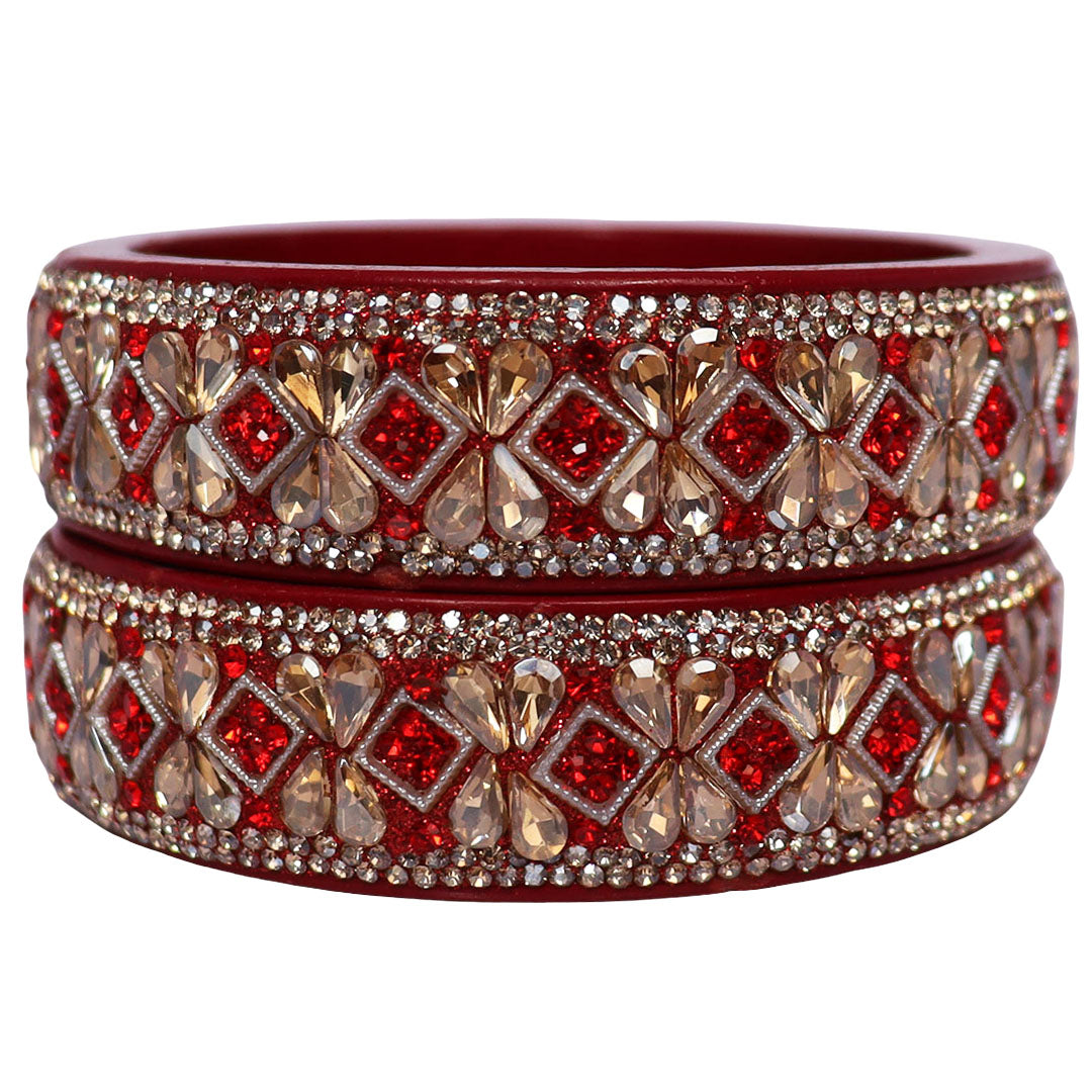 Jaipuri Designer Lac Kada Bangles For Women With Latest Kundan Design