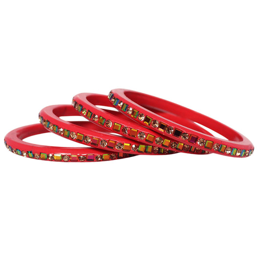 Festive Special Handmade Pure Lac Bangles with Latest Stones Design