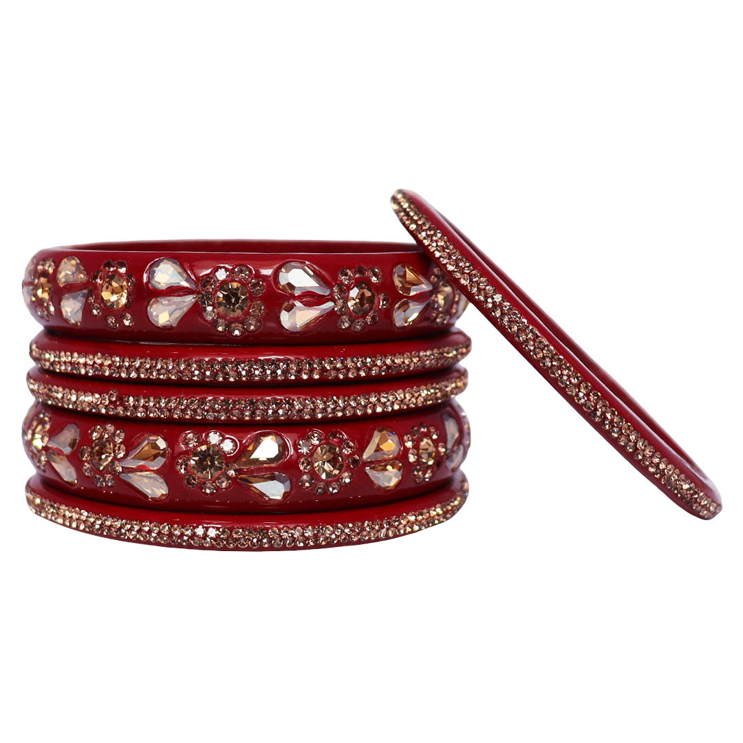 Jaipuri Handmade Lac Chura Set With Latest Kundan Design