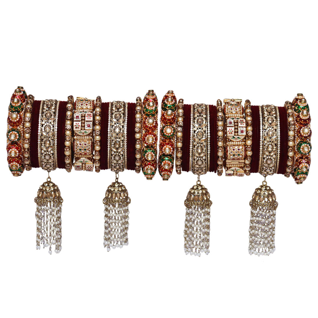 Dulhan Special Bridal Bangles with Latest Jhumka Latkan Design