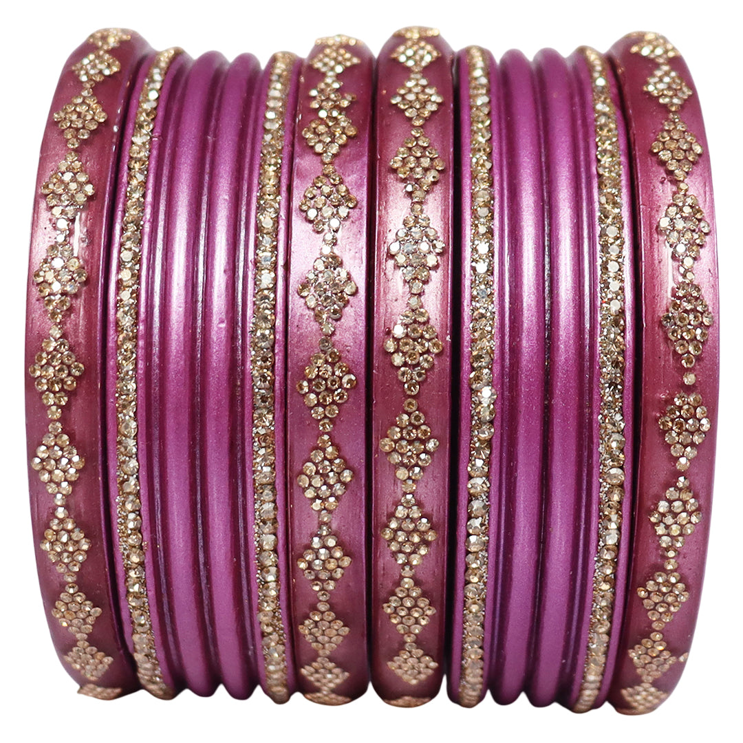 Festive Special Designer Lac Chura Set With Latest Rhinestones Design