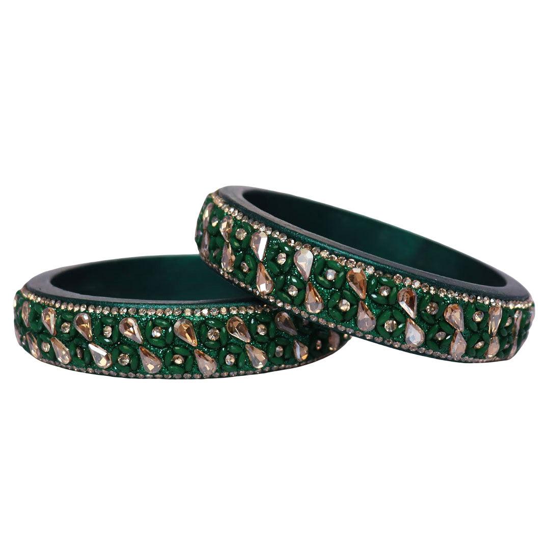 Jaipuri Handmade Lac Kada Bangles For Women With Latest Kundan Design