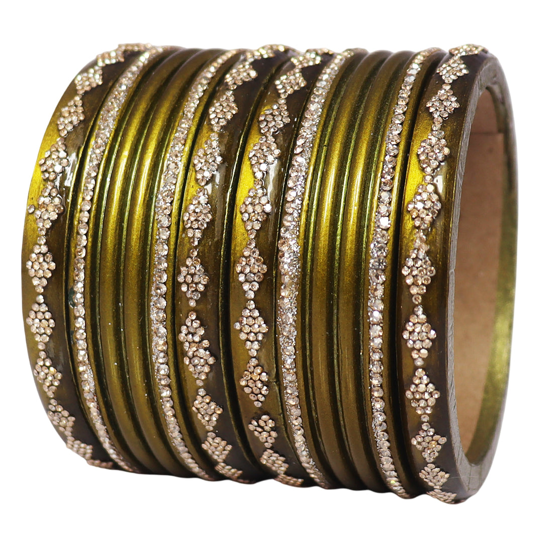 Festive Special Designer Lac Chura Set With Latest Rhinestones Design