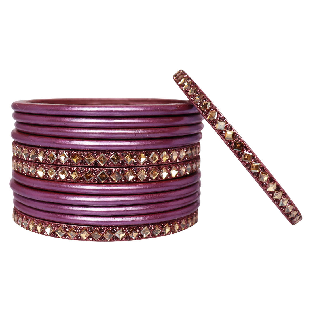Designer Short Lac Bangles Set With Latest Kundan Design