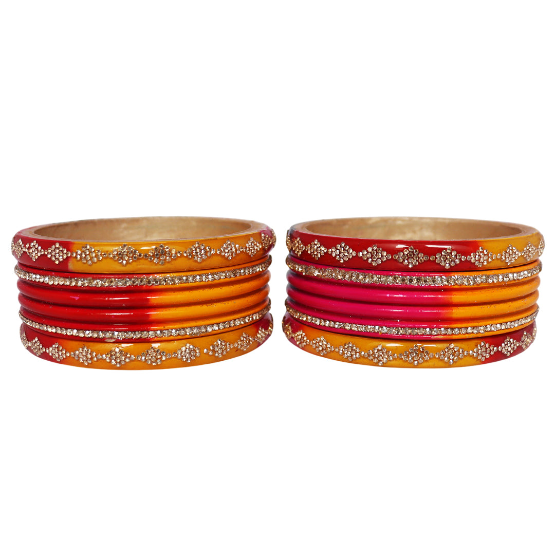 Festive Special Designer Lac Chura Set With Latest Rhinestones Design