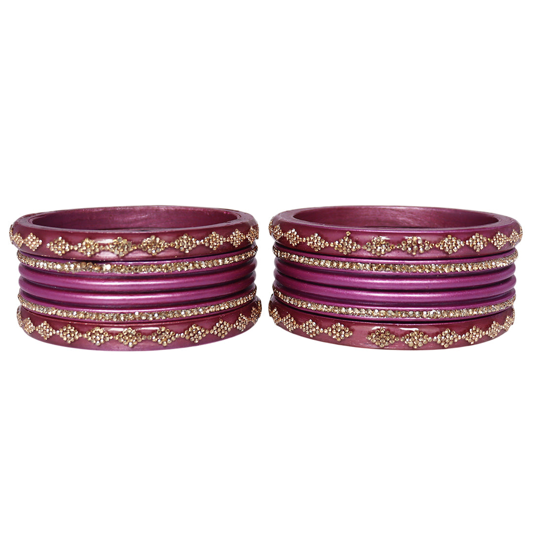 Festive Special Designer Lac Chura Set With Latest Rhinestones Design
