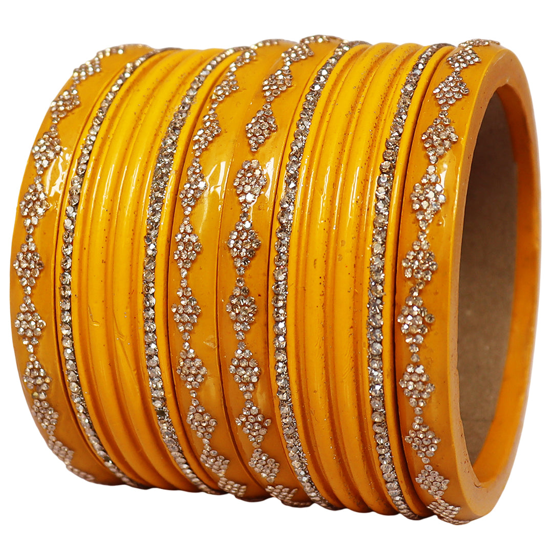 Festive Special Designer Lac Chura Set With Latest Rhinestones Design