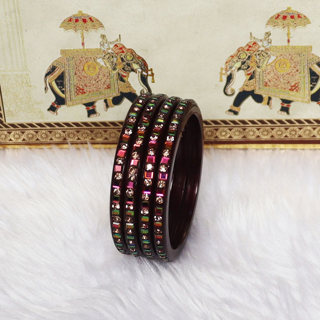 Festive Special Handmade Pure Lac Bangles with Latest Stones Design