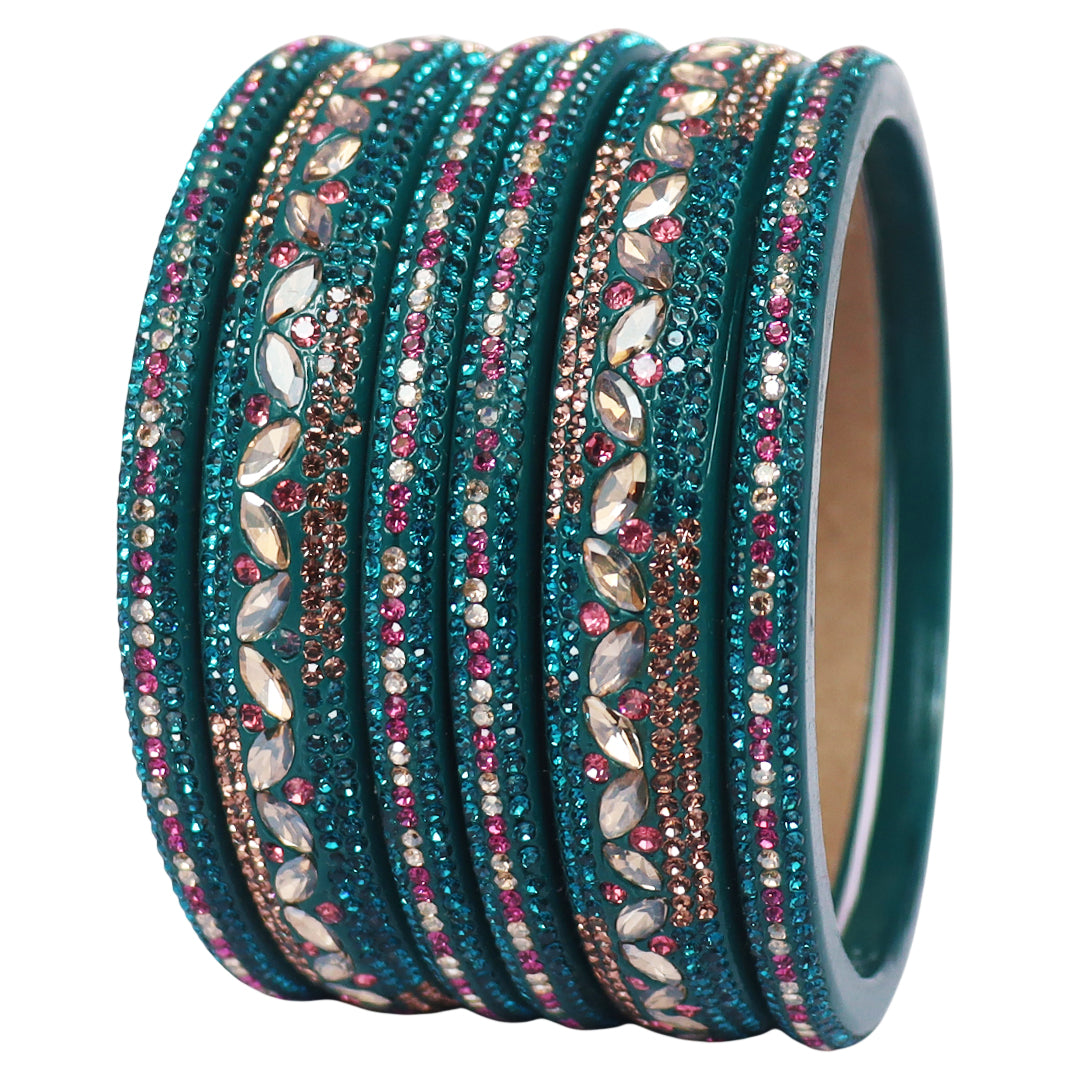Festival Special Designer Lac Bangles Set With Latest Kundan Design